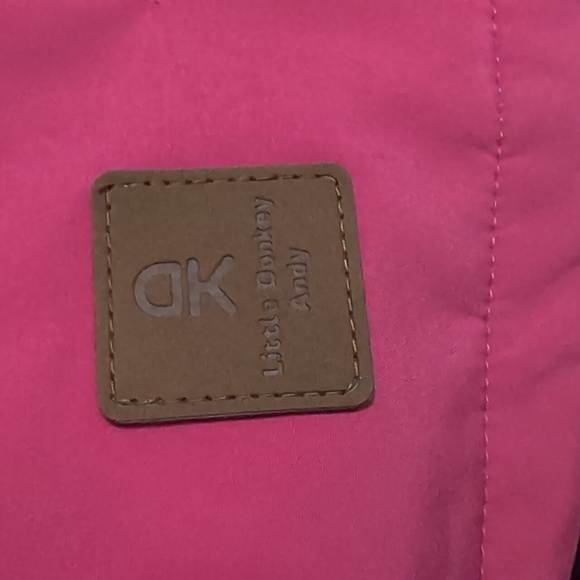 Little Donkey Andy Fuschia Water Resistant Fleece Lined Full Zip Vest Size Small - Picture 5 of 7